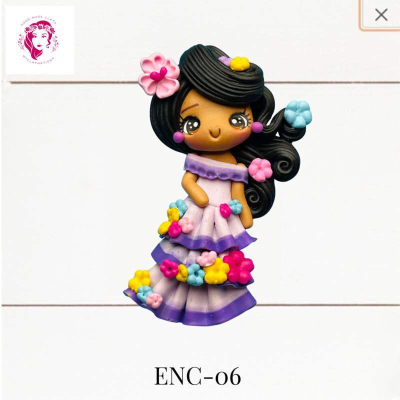 ENC-06: Encanto Inspired Clay Bow Center