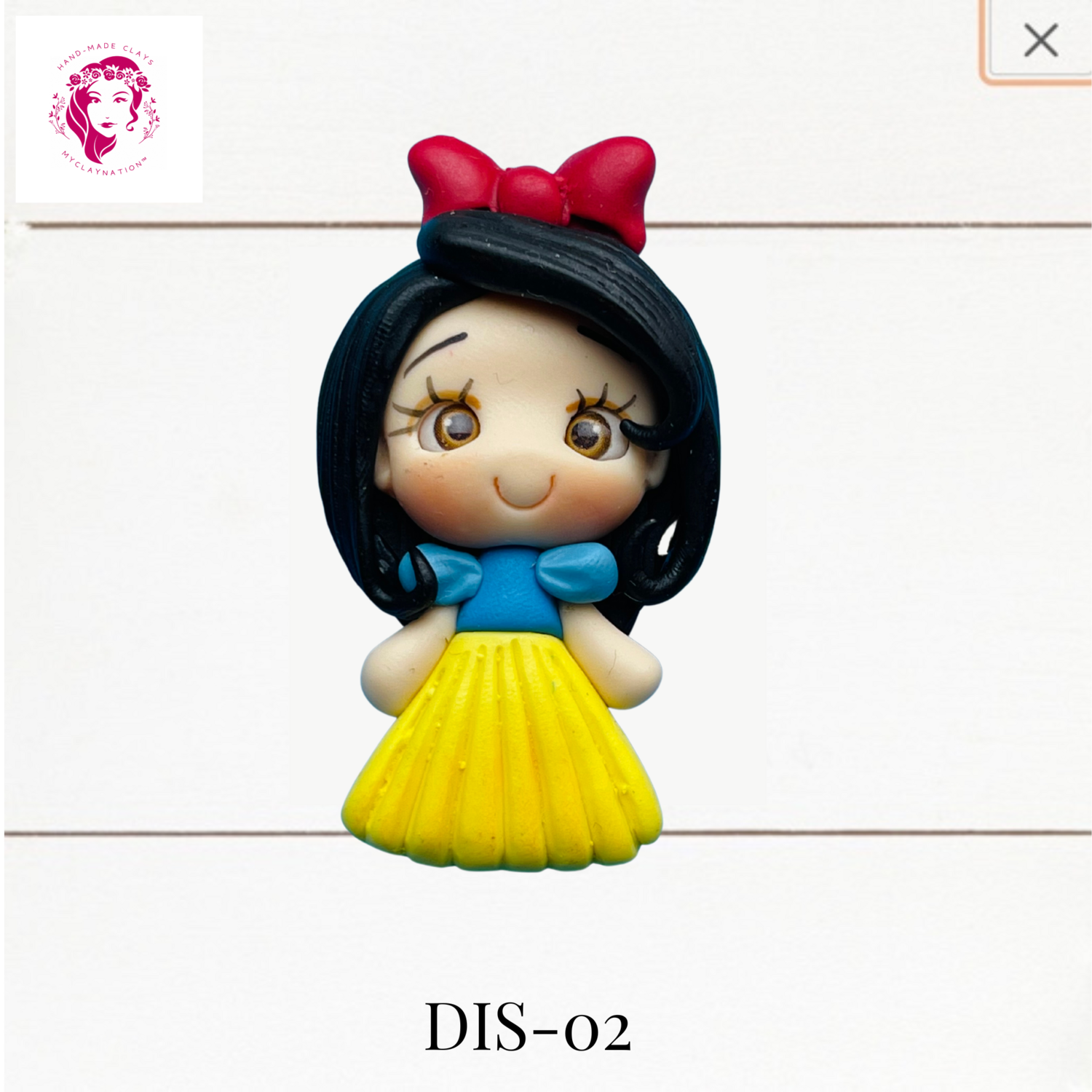 Fairytale Clay Hairbow Center Snow White Inspired -DIS-02