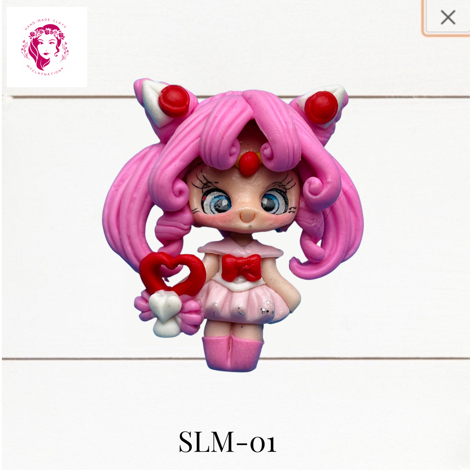 Chibiusa Clay Hairbow Center Sailor Moon Inspired -SLM-01