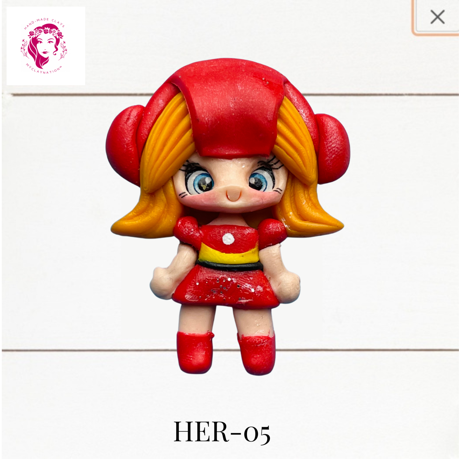 Super Heroes Clay Hairbow Center -HER-05