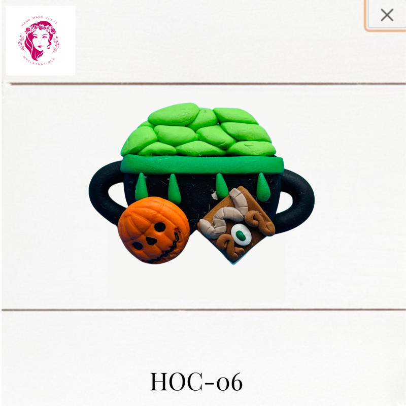Cauldron Clay Hairbow Center Hocus Pocus Inspired -HOC-06