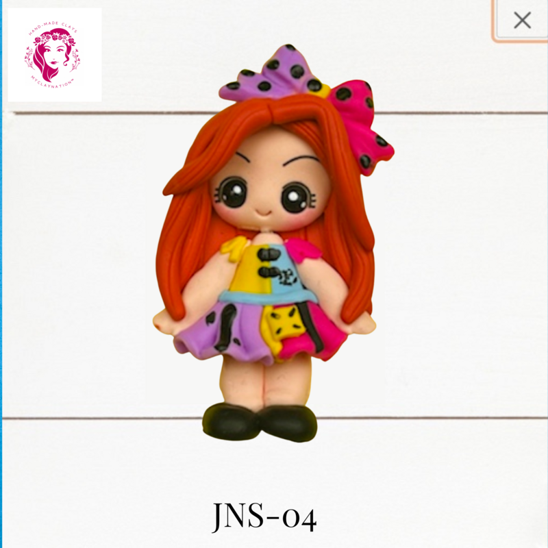 Jack &amp; Sally Clay Hairbow Center Sally inspired -JNS-04