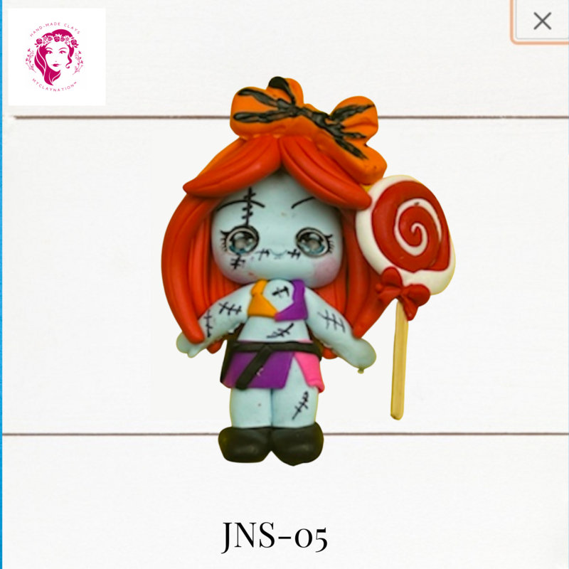 Jack &amp; Sally Clay Hairbow Center Sally inspired -JNS-05