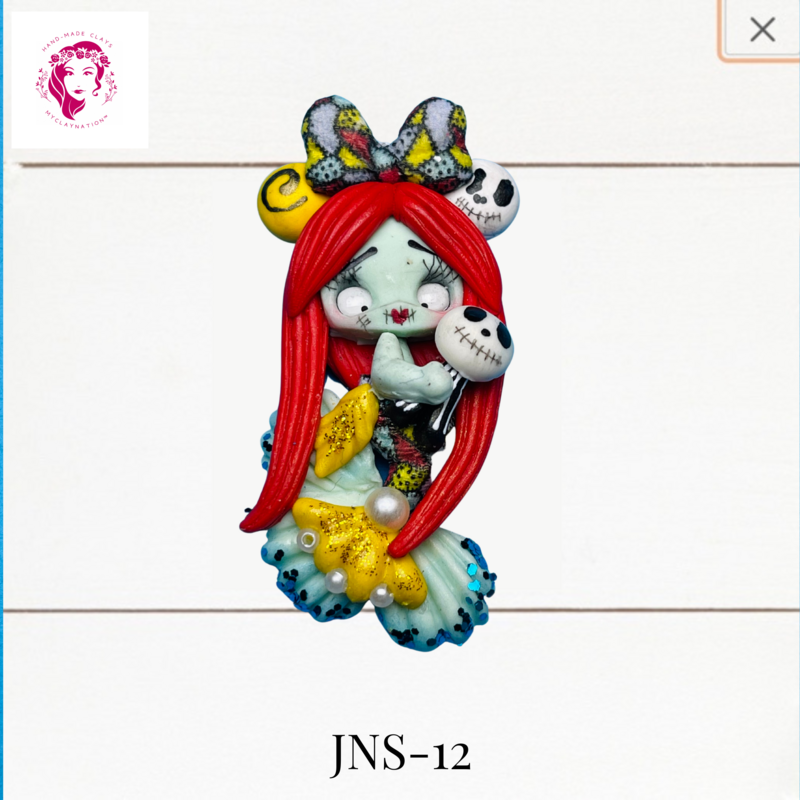 Jack &amp; Sally Clay Hairbow Center Sally inspired -JNS-12