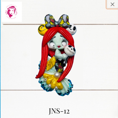 Jack &amp; Sally Clay Hairbow Center Sally inspired -JNS-12