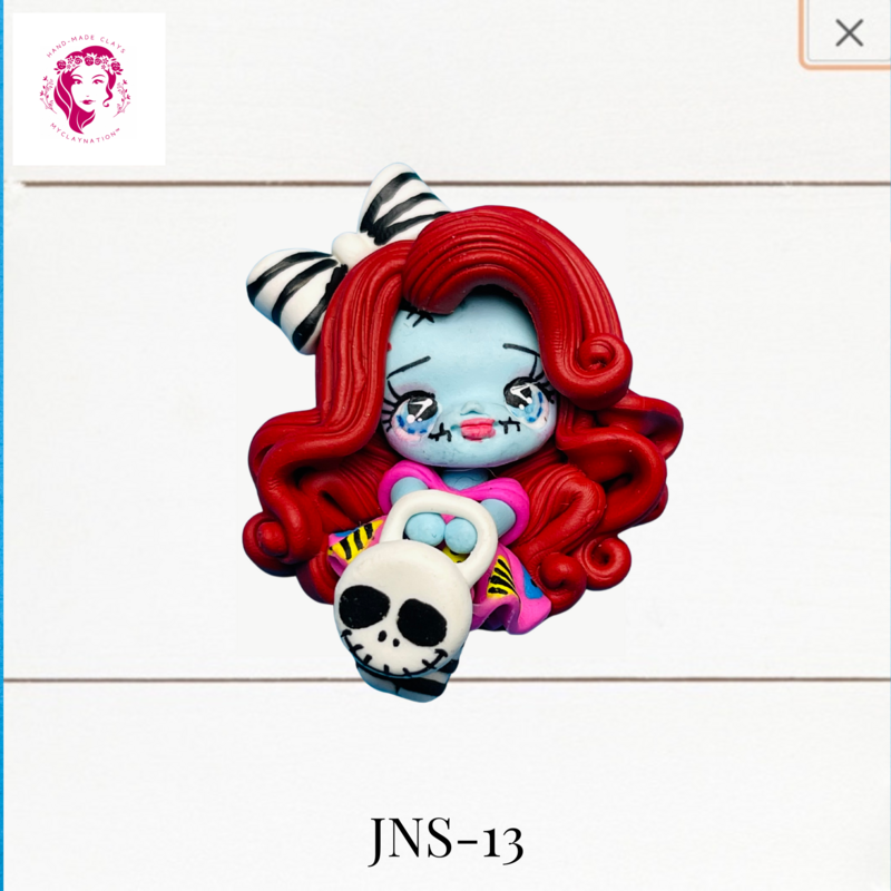 Jack &amp; Sally Clay Hairbow Center Sally inspired -JNS-13