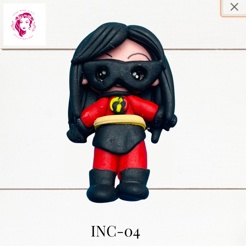 Incredible Clay Hairbow Center Violet inspired -INC-04