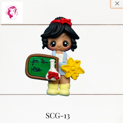 School Girl Clay Hairbow Center -SCG-13