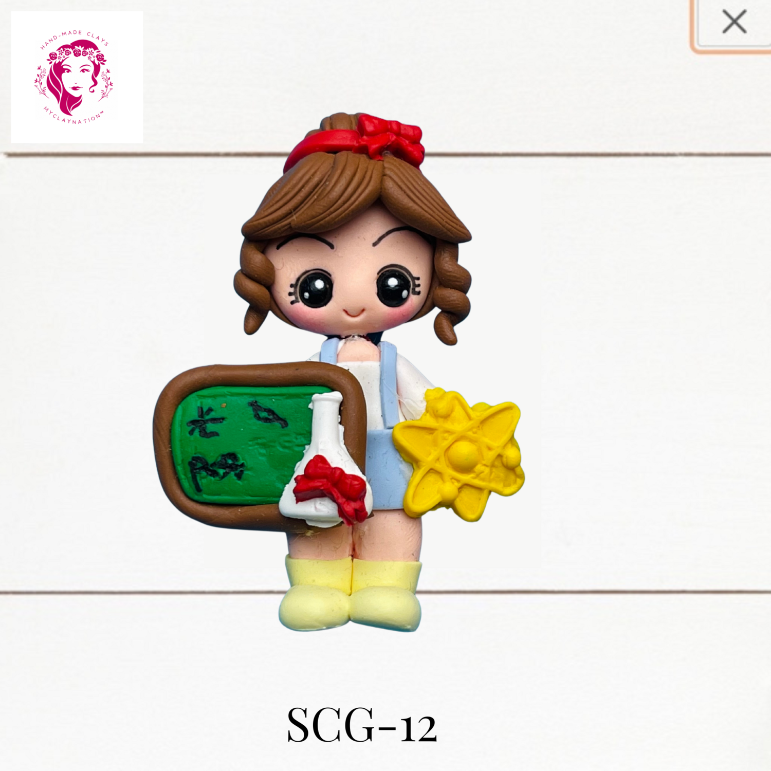 School Girl Clay Hairbow Center -SCG-12
