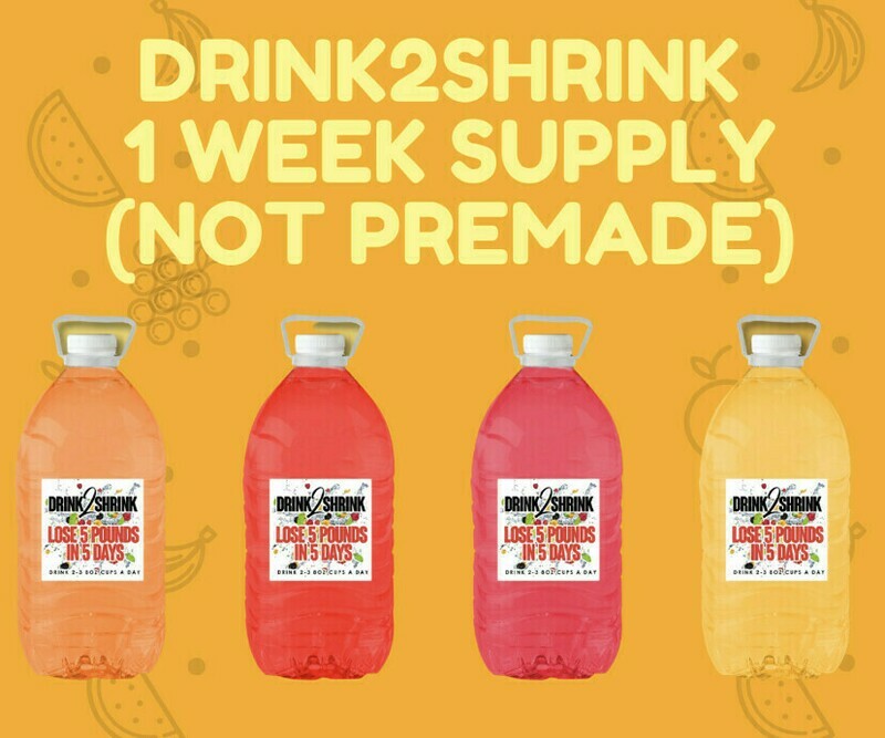 DRINK2SHRINK 1 WEEK SUPPLY Lose Up To 5 Pounds in 5 Days