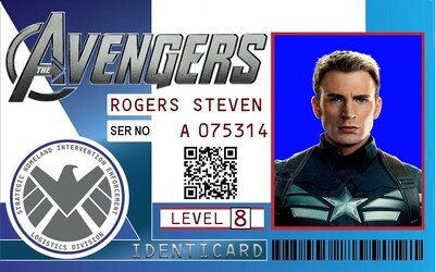 Avengers/Shield ID Card
