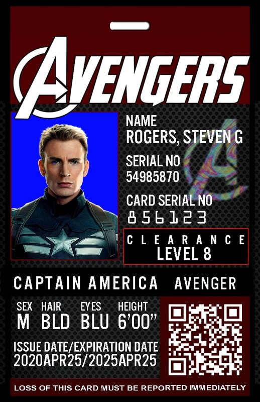 Avengers ID Card