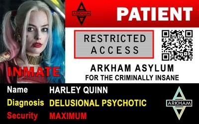 Arkham Asylum ID Card