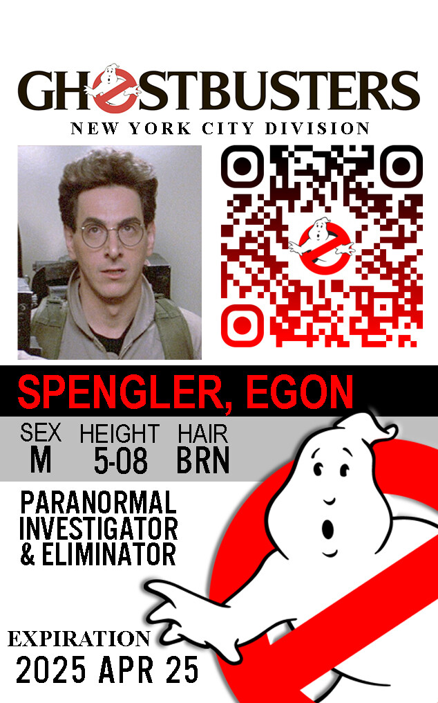 Ghostbusters ID Card