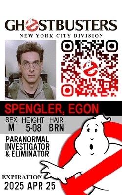 Ghostbusters ID Card
