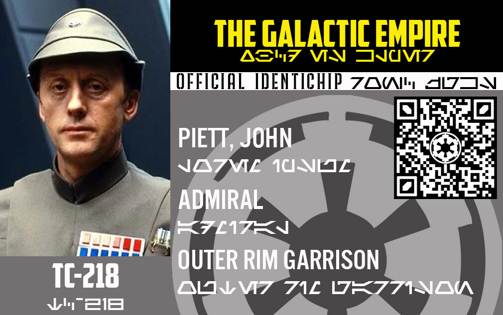 Galactic Empire ID Card