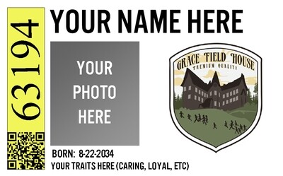 The Promised Neverland Orphan ID Card