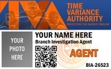 Time Variance Authority ID Card