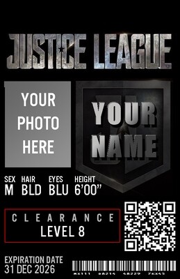 Justice League ID Card