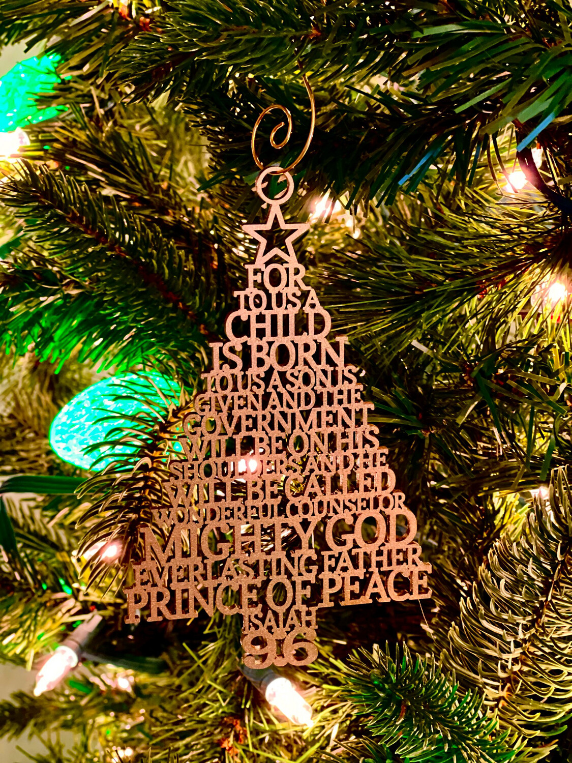Isaiah 9:6 Christmas Ornament