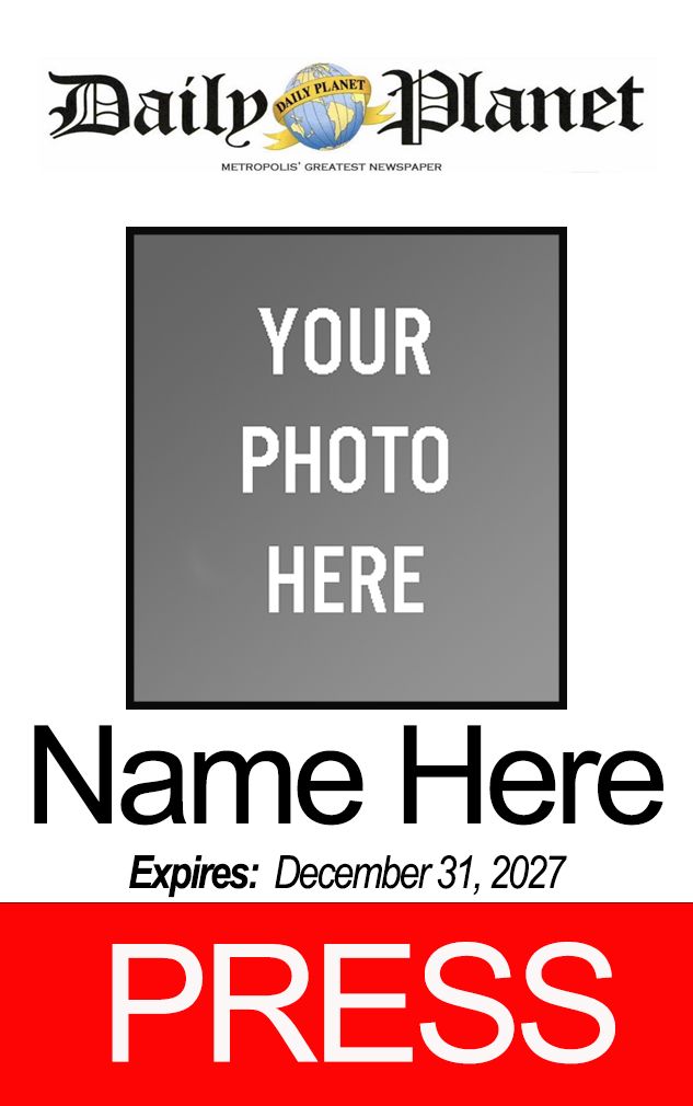 Daily Planet Press  ID Card