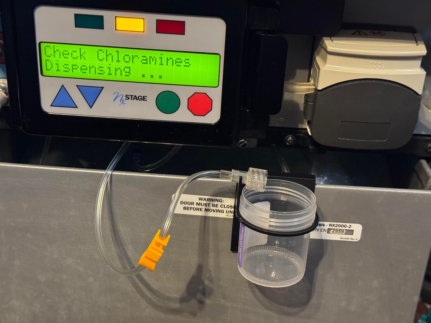 Chloramine Cup and Line Holder