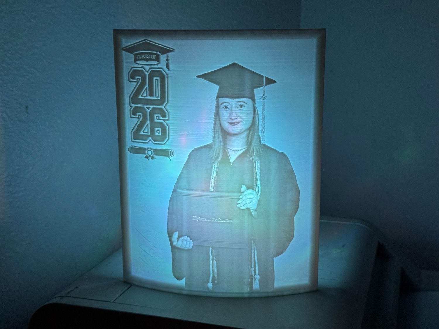 Custom 2026 Graduate Lithopane