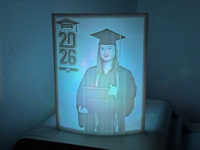Custom 2026 Graduate Lithophane