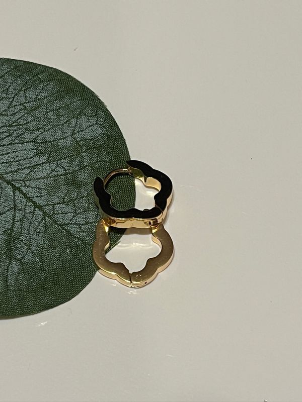 Gold Blossom Hoops