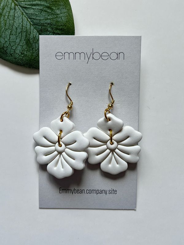 Snow Petal Bloom Dangle
