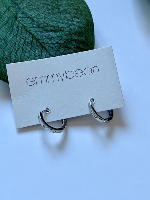 Extra Small Silver Hoops