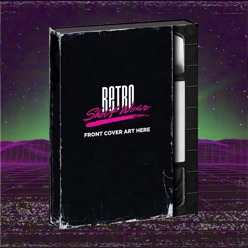 Retro Shelf Wear 12mm &quot;Walmart Retro VHS&quot; Blu-ray/4K Slipcover Template