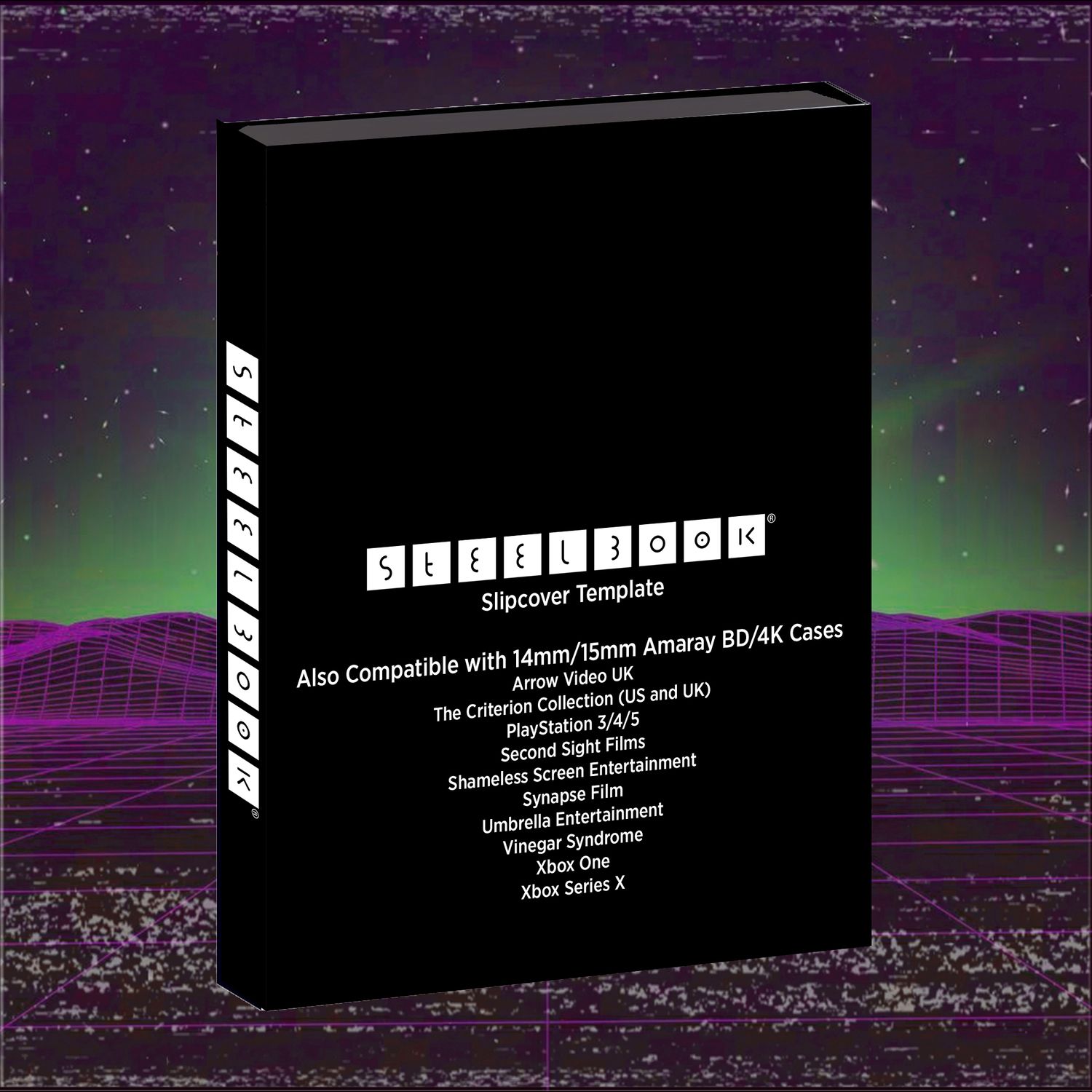 RSW Steelbook Slipcover Template