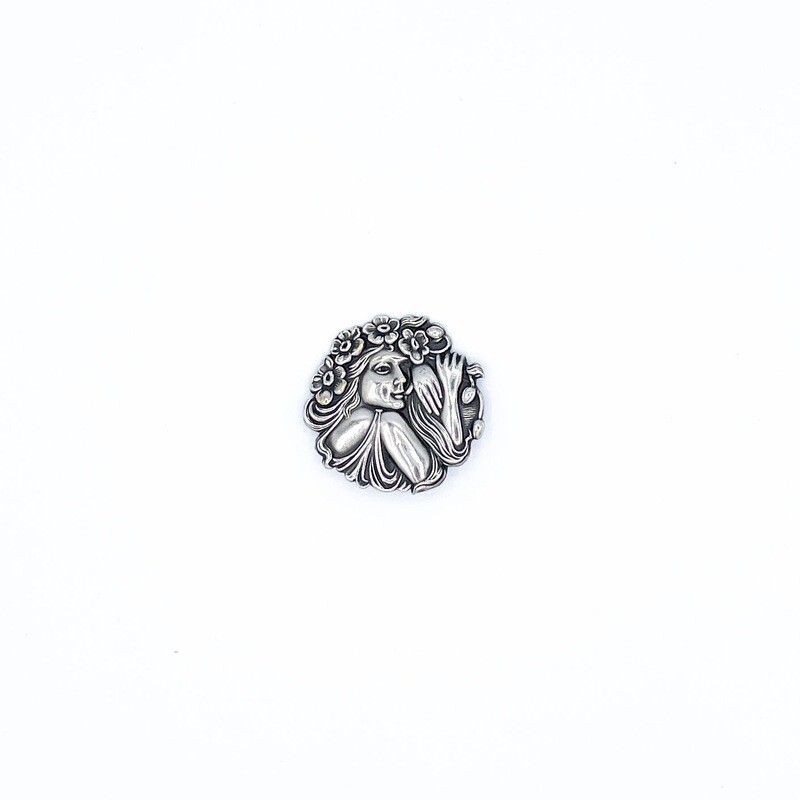 Art Nouveau Sterling Brooch (Tested)