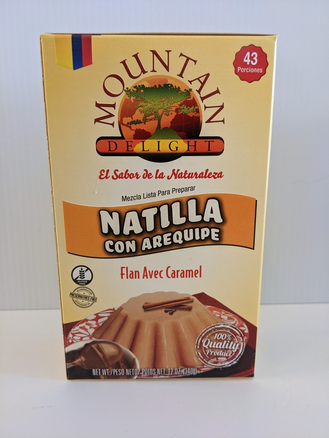 Natilla con Arequipe/ Custard Mix &amp; Caramel Spread 340g