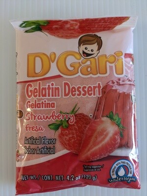Gelatin Strawberry D'Gari 120g 