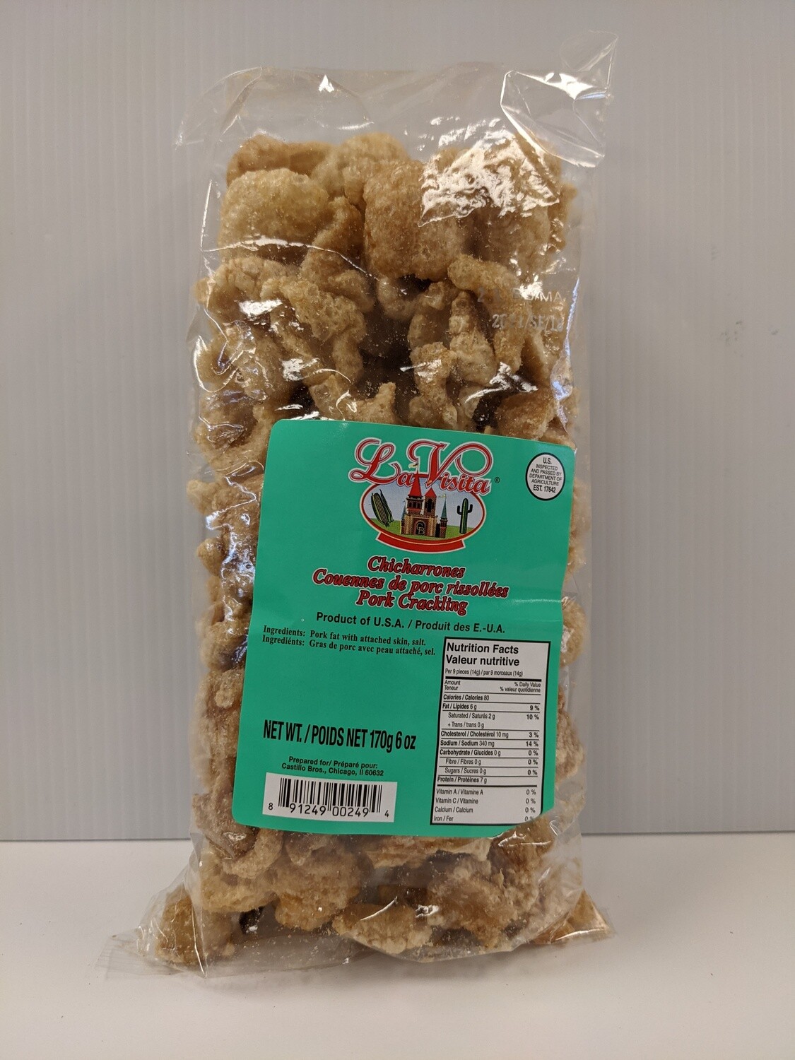 Chicharrones La Visita / Pork Crackling 5oz
