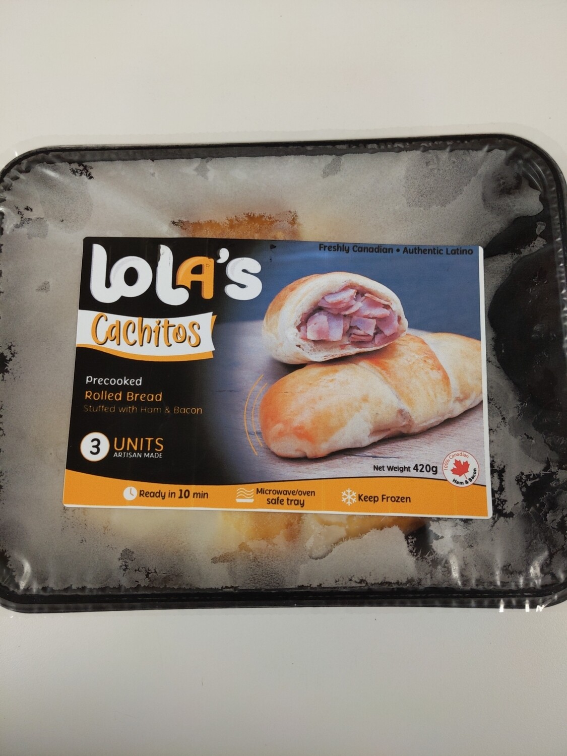 Lolas Cachitos (Stuffed breadroll with ham and bacon) 5units