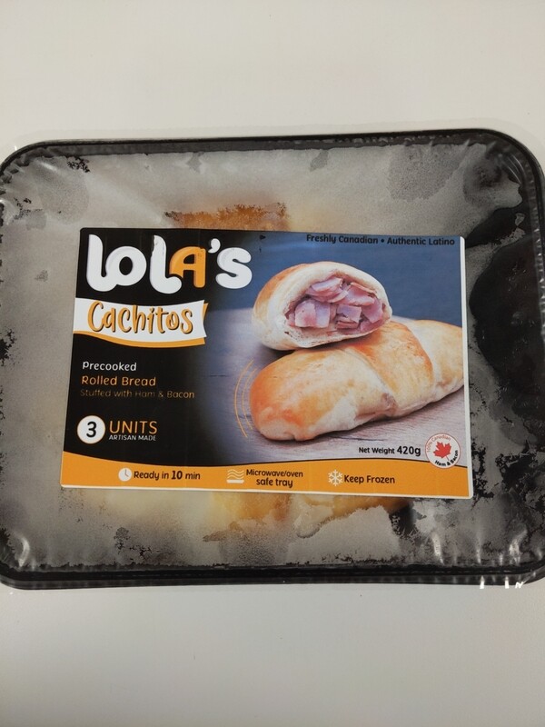 Lolas Cachitos (Stuffed breadroll with ham and bacon) 5units