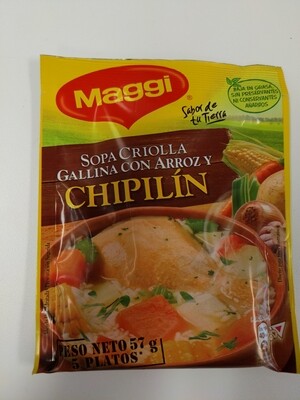 Sopa Criolla Gallina con Arroz y Chipilin 57g