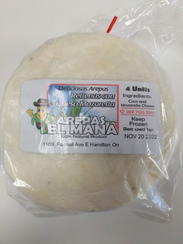 El mana Arepa Rellenos Queso Mozzarella