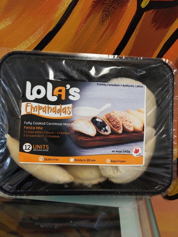 Lolas Empanada Fiesta (party mix pack)(12 units)