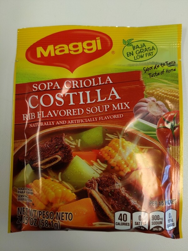 Sopa Criolla Costilla Maggi 2.05oz 