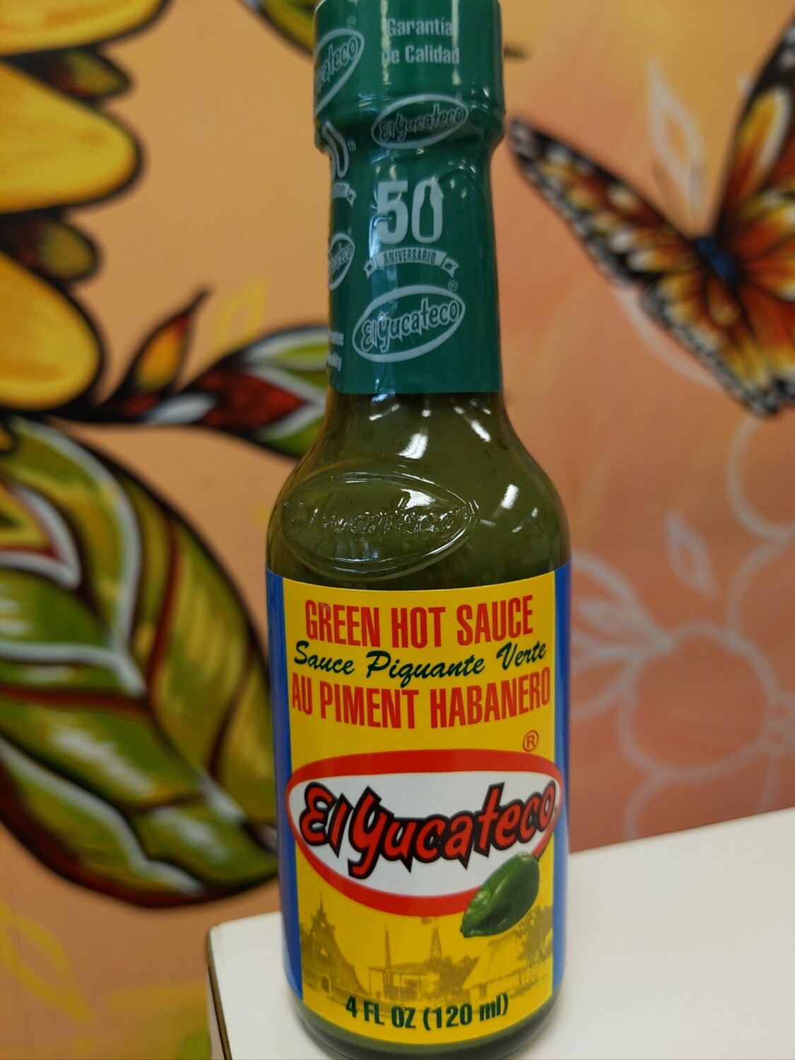 Green Habanero Sauce El Yucateco 4oz