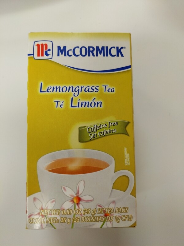 Te Limon Mc Cormick Lemongrass Tea bags 25units  
