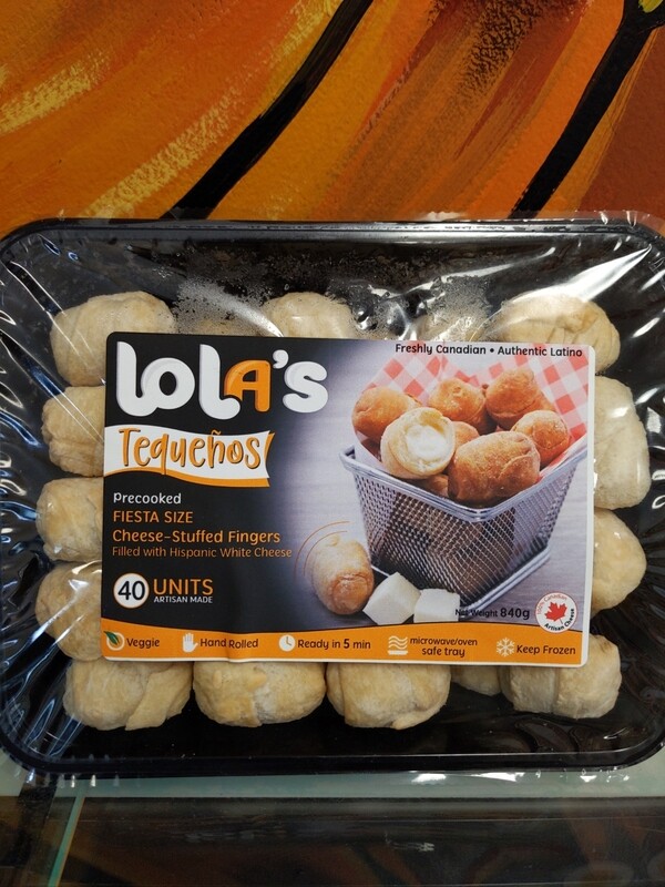 Lolas Tequeno Mini Cheese party tray 40units