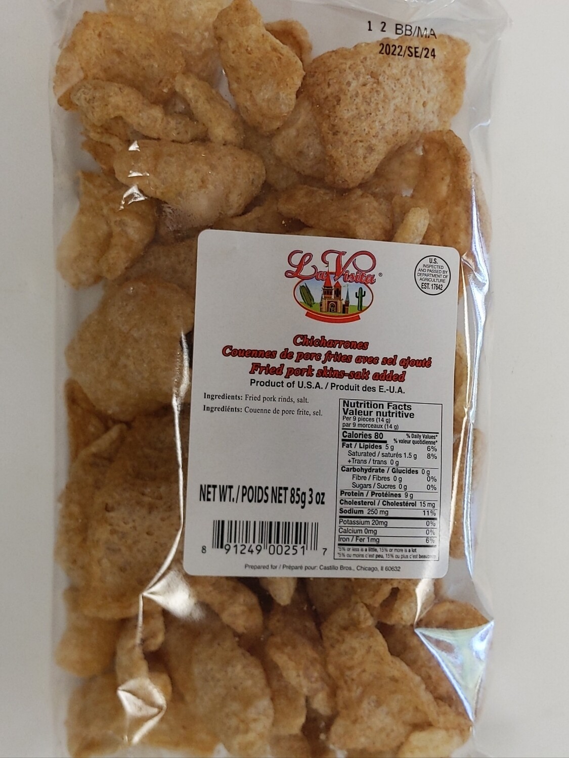 Chicharrones La visita 85g