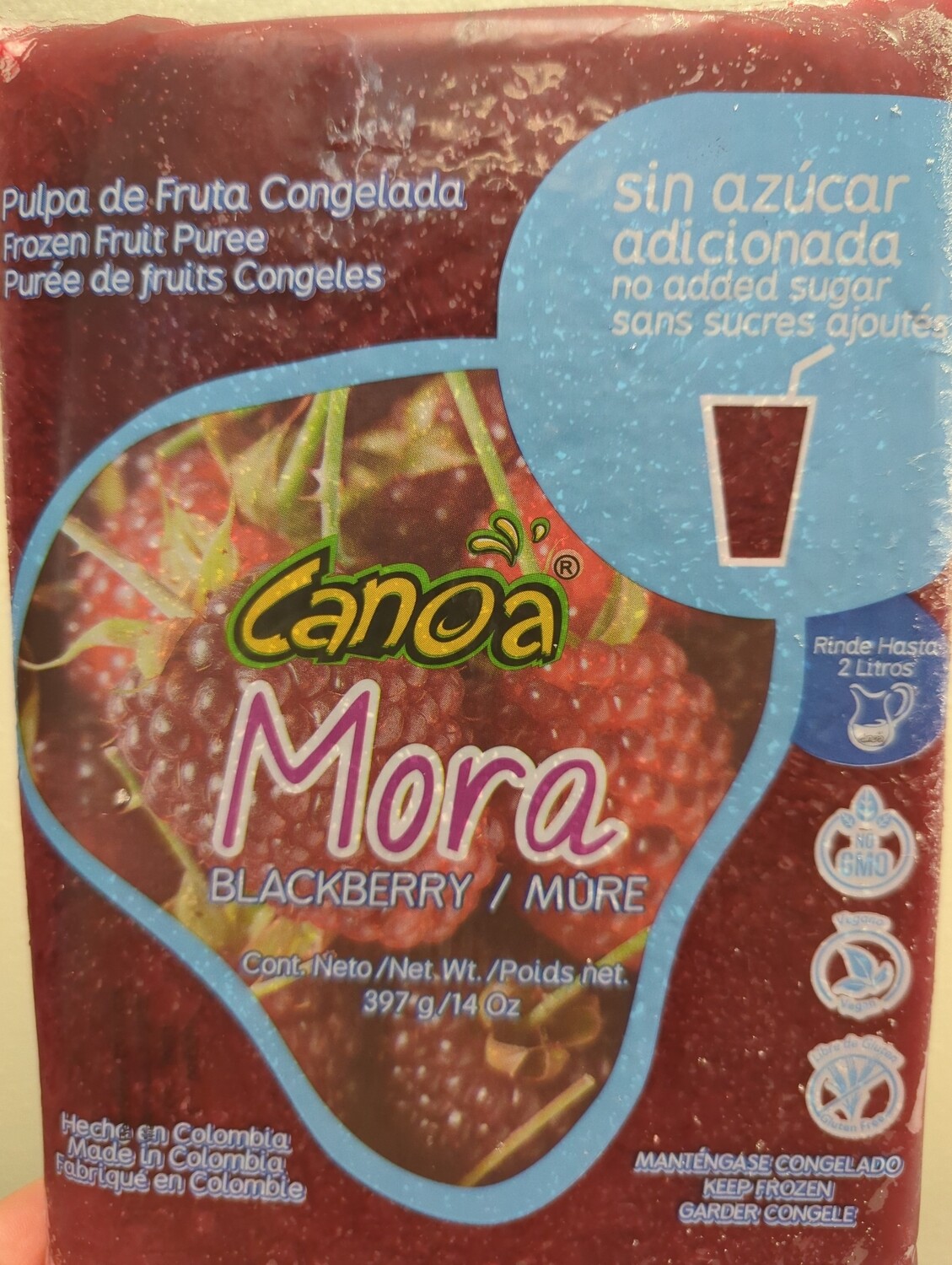Blackberry (Mora) Fruit Frozen Pulp 400g