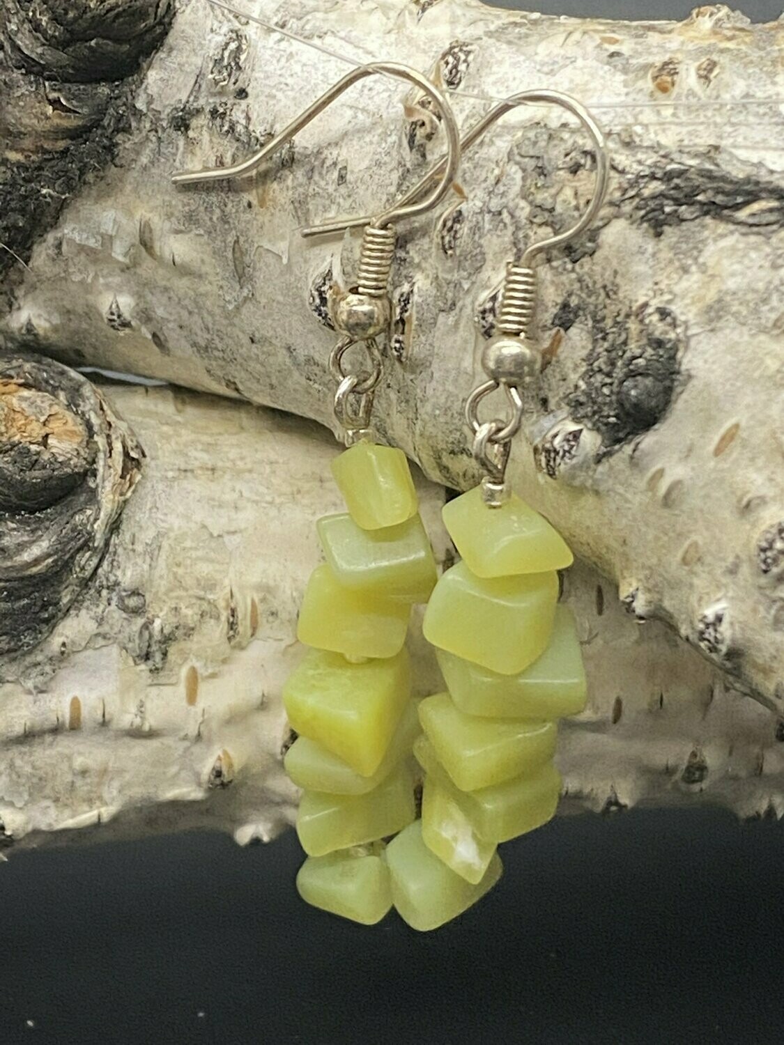 Olive Jade Earrings