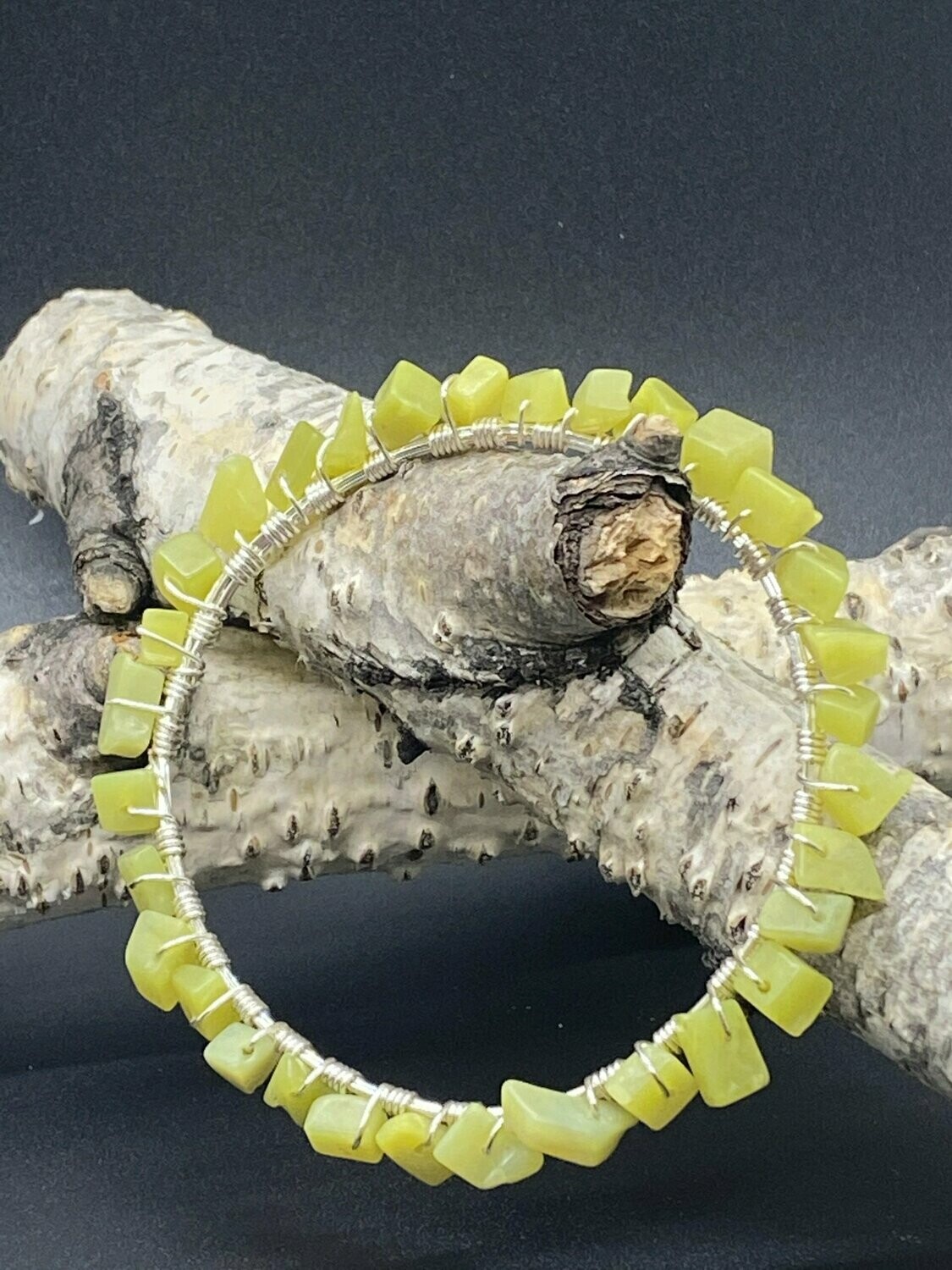 Olive Jade Bangle